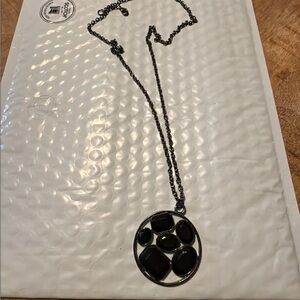 Black Pendant Necklace